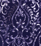 Andrea Cutout Slit Mermaid Sequin Formal Dress