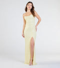 Hollie Lace-Up Mermaid Sequin Beaded Formal Dress