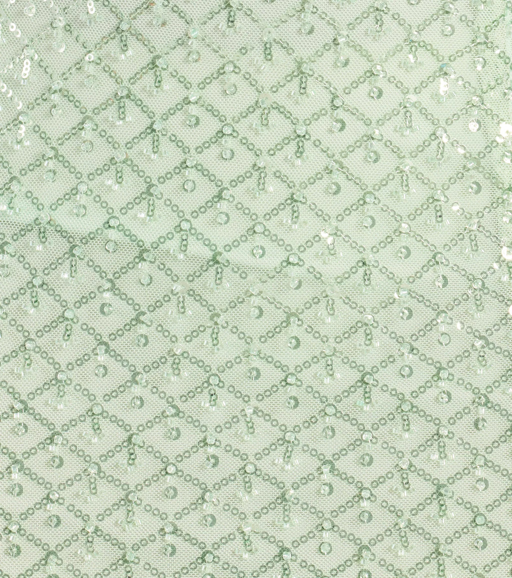 Hollie Lace-Up Mermaid Sequin Beaded Formal Dress