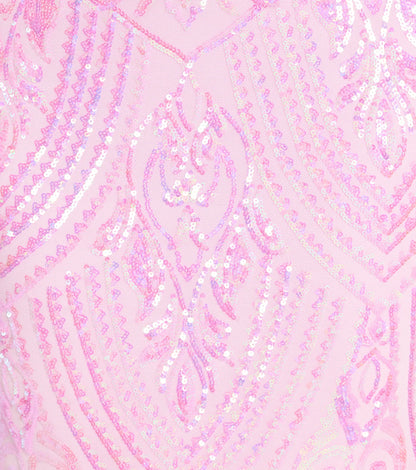 Kensie V-Neck Mermaid Sequin Formal Dress