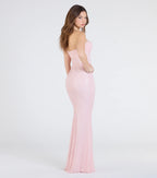 Adrianna Strapless Mermaid Sequin Bead Formal Dress
