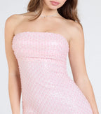 Adrianna Strapless Mermaid Sequin Bead Formal Dress