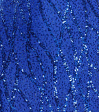 Alexa Lace-Up Slit Sequin Formal Dress