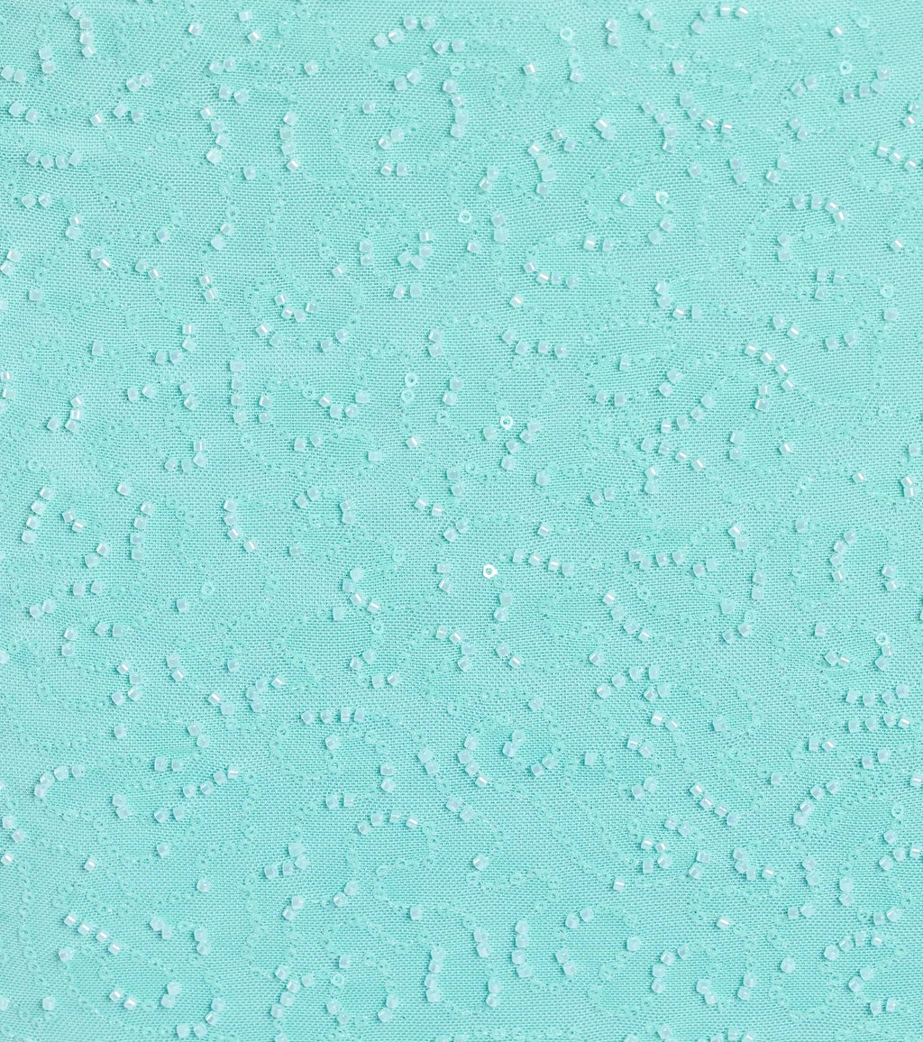 Belle Strapless Cutout Slit Beaded Formal Dress