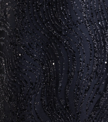 Klaire Lace-Up A-Line Glitter Sequin Formal Dress