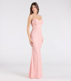 Acacia Glitter Knit Cowl Neck Mermaid Dress