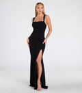 Elaine Open Back High Slit Mermaid Dress