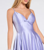 Daniela Satin A-Line Ball Gown