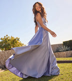 Daniela Satin A-Line Ball Gown