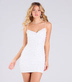 Decadence Calling Pearl Bodycon Mini Dress