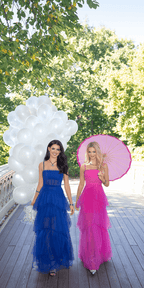 Sheer Mesh Corset Tiered A Line Dress