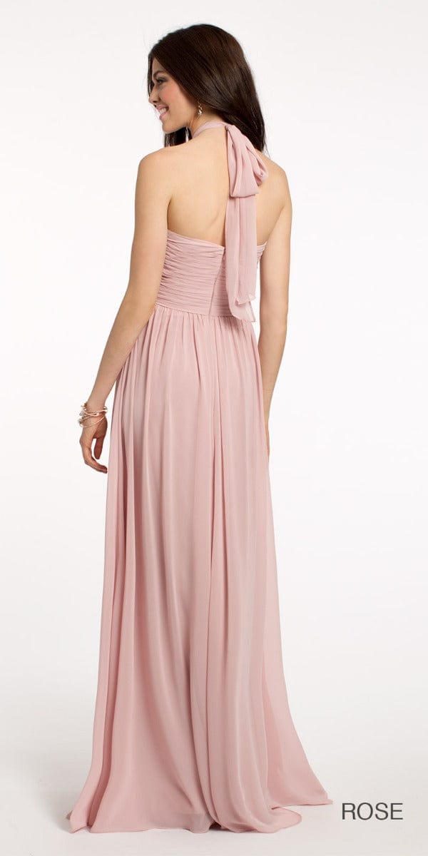 Tie Neck Halter Dress - Petite