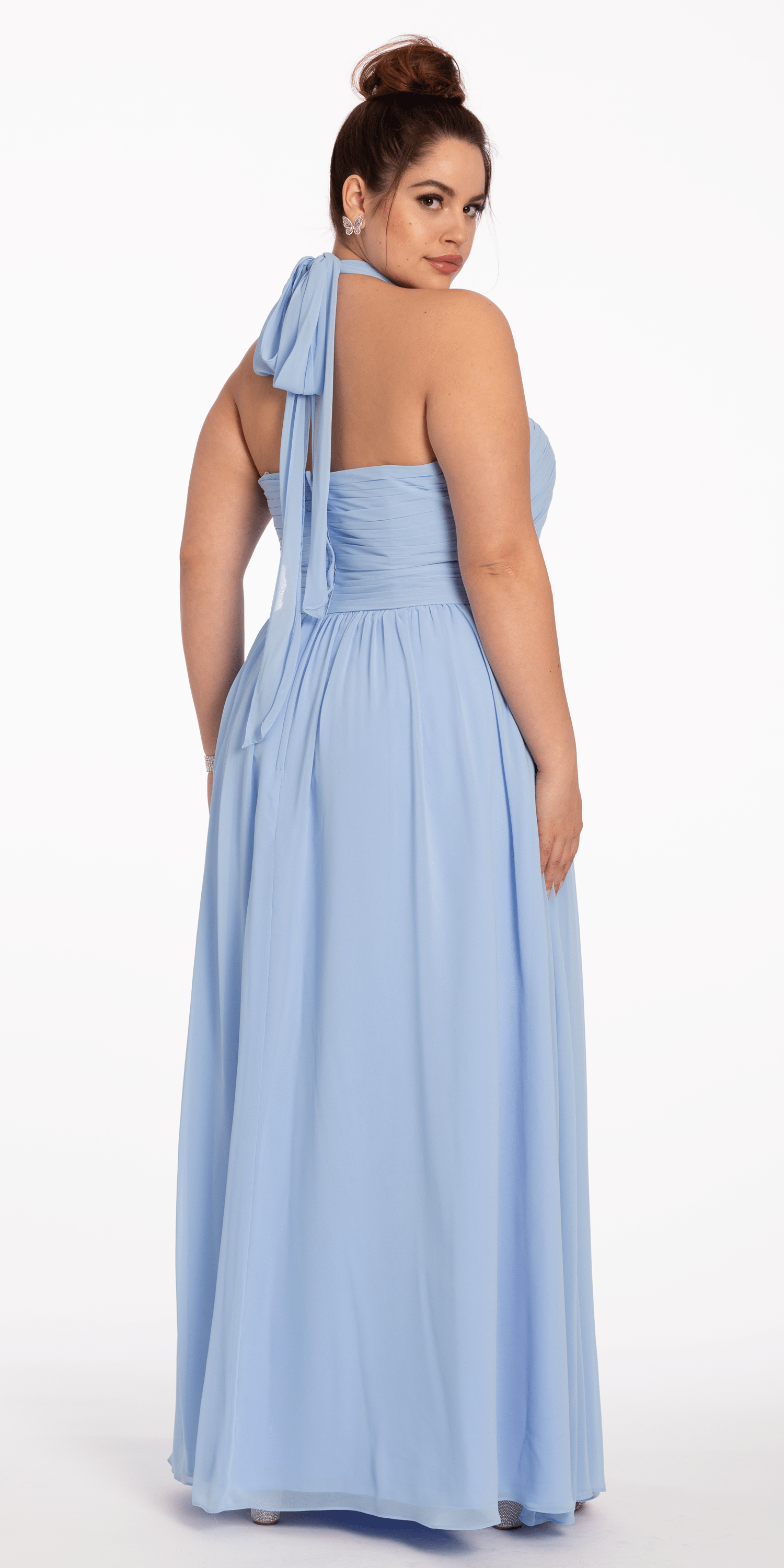 Tie Neck Halter Dress - Petite
