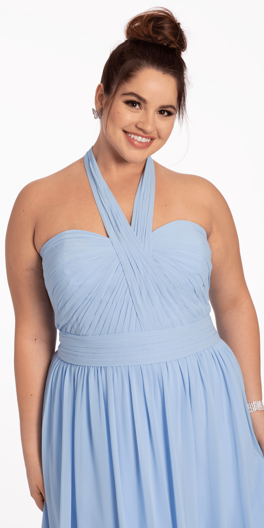 Tie Neck Halter Dress - Petite