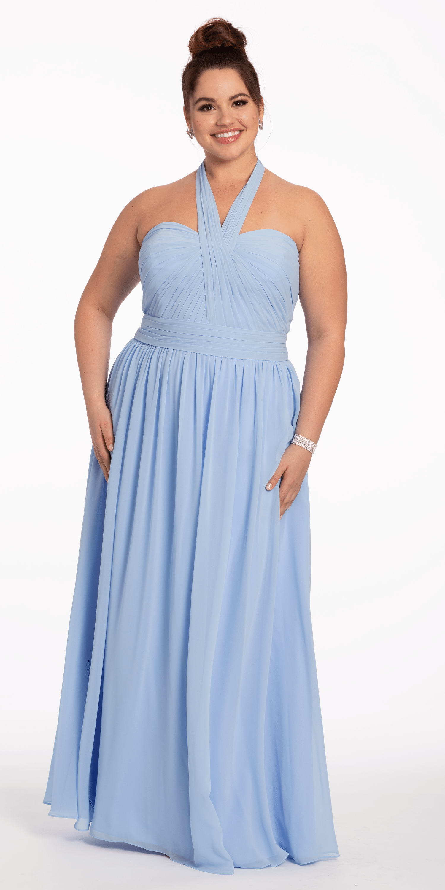 Tie Neck Halter Dress - Petite