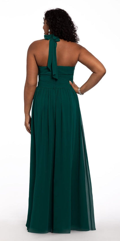 Tie Neck Halter Dress - Petite