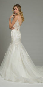 Beaded Embroidered Sweetheart Mermaid Dress